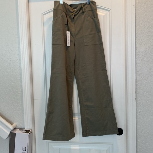 Self Contrast Aria Hi-Waist Pants stretch - Picture 5 of 12